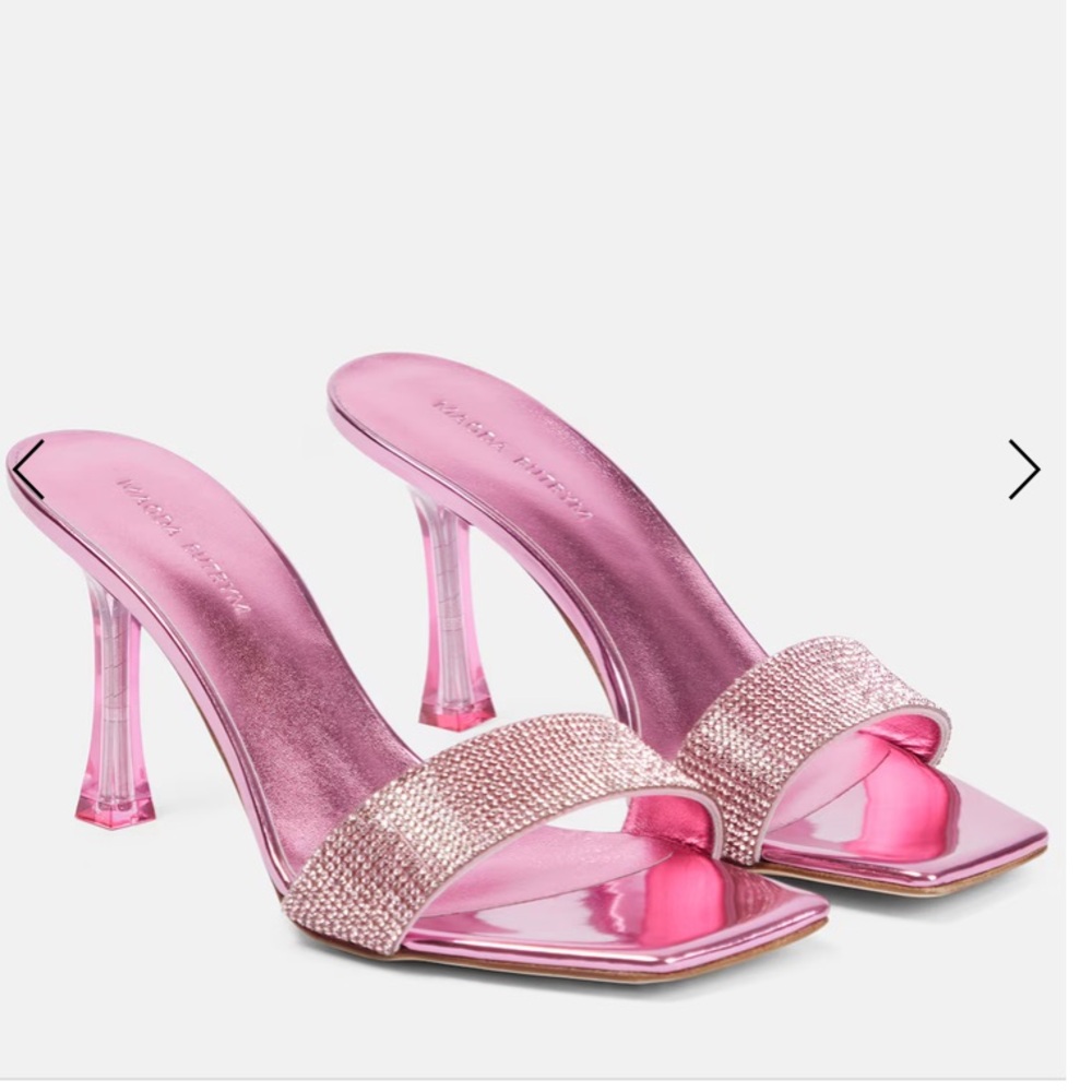 Magda Butrym Elegant Pink Heeled Mules NWOB SZ 6/36 - Picture 1 of 14